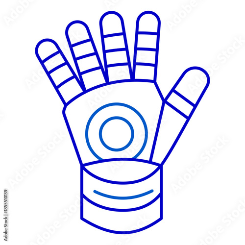 Robotic Hand Line Art