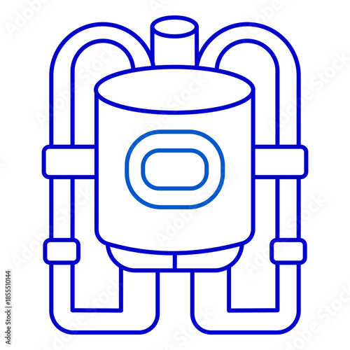 Futuristic Tank Outline Icon