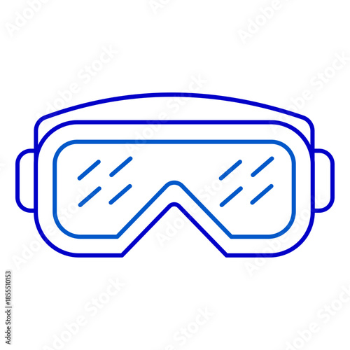High Tech Goggles Outline