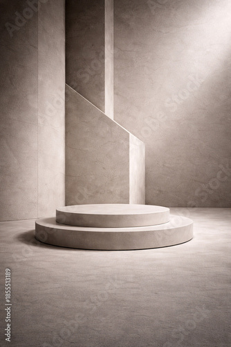 Modern Architectural Concrete Background with Copy Space
