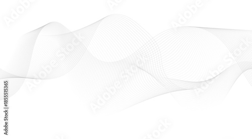 Abstract wave element for design. Digital frequency track equalizer. Stylized line art background. Vector illustration. Wave with lines created using blend tool.
