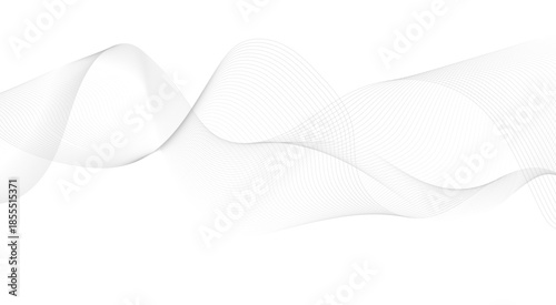 Abstract wave element for design. Digital frequency track equalizer. Stylized line art background. Vector illustration. Wave with lines created using blend tool.
