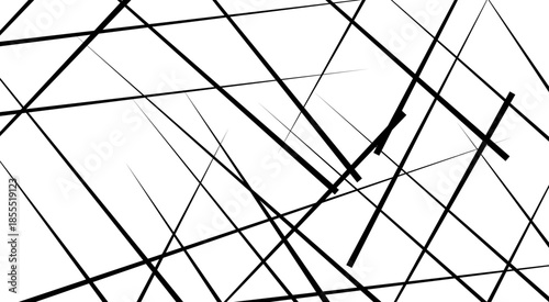 Random geometric line pattern on a transparent background. Random line low poly pattern. abstract seamless line vector. 