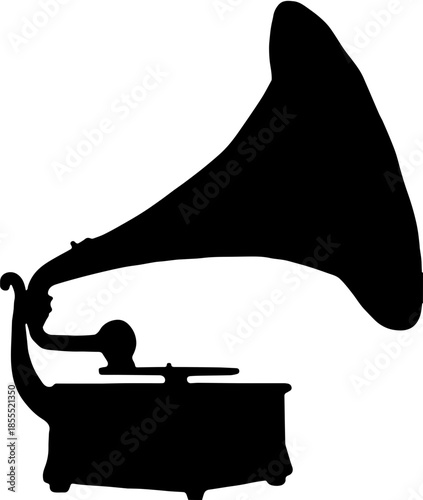 gramophone vinyl ready vector illustration design 