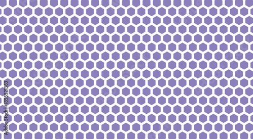 Hexagon Vector Background Pattern in greyscale, panoramic format. modern honeycomb background, vector illustration

