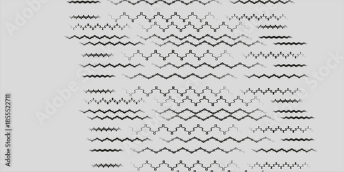 Waves line set. Line. Wave ornament pattern. Set of wavy zigzag lines elegant modern art