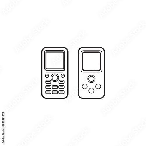 TENS Unit line art muscle recovery