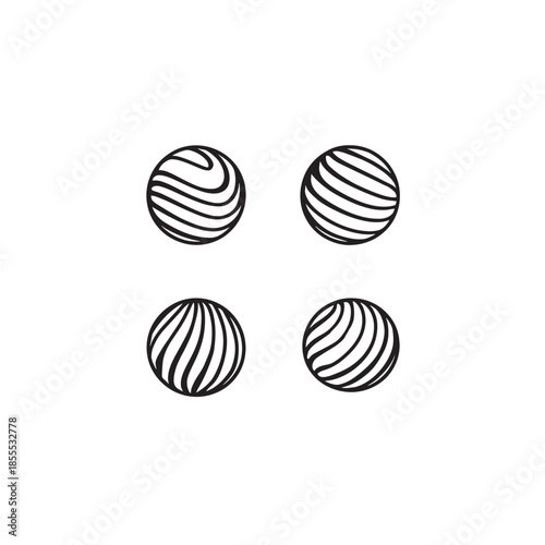 Therapy Ball line art physical therapy design