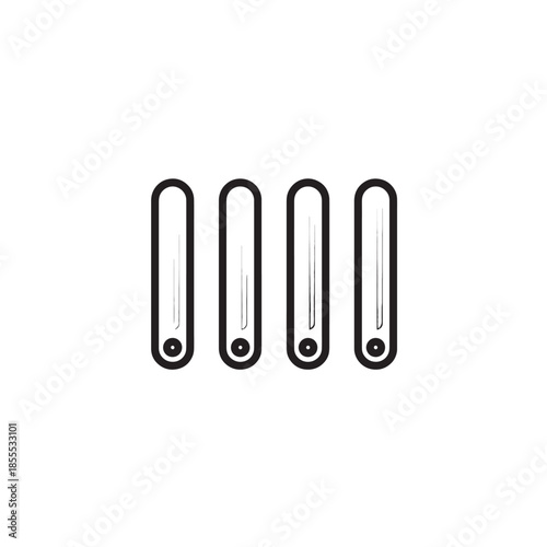 Tongue Depressor Line Art Clinic Examination Item