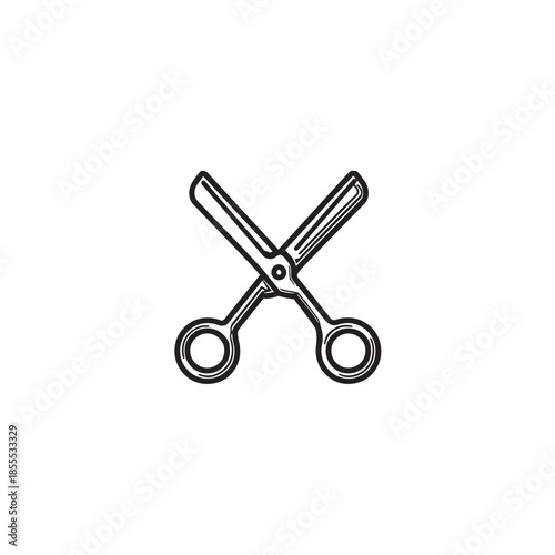 Trauma Shears line art essential tool for safety