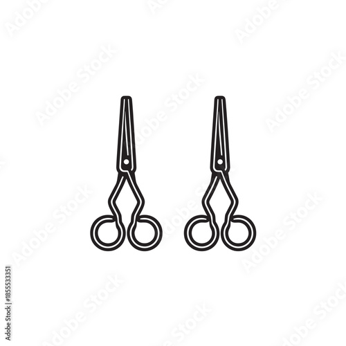 Trauma Shears line art life saving cutting device