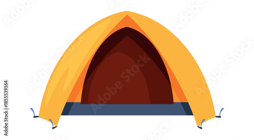 Illustration of a camping tent, perfect for outdoor activities in the forest.