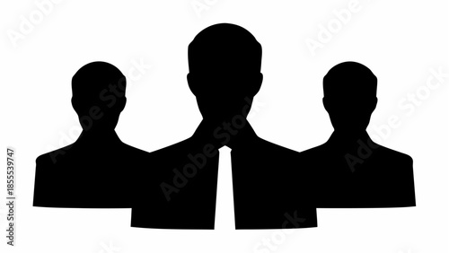 Three business professionals in a meeting or discussion