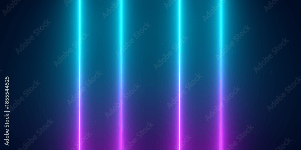 Obraz premium An abstract blue background with motion rays creates a digital art wallpaper featuring a bright glow of energy and light waves against a dark space texture for a high technology design backdrop