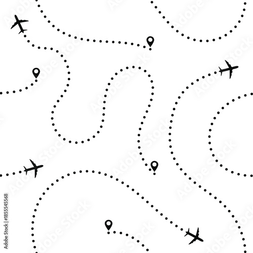 Seamless Airplane Route Pattern Design