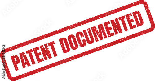 Official red rubber stamp with the words PATENT DOCUMENTED signifying formal registration completion