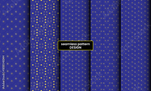 Premium Abstract Gold Spiral Seamless Pattern