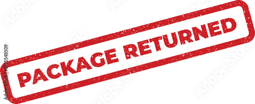 Official stamp mark indicating that a delivered package has been successfully returned to sender