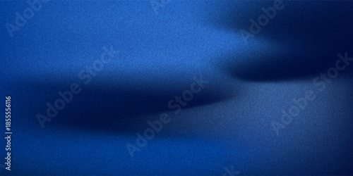 Abstract dark blue gradient background. Dark scene with curved waves of smoke or fog reflecting soft light, Black drop cool feeling of cold and cool underwater water.
