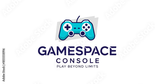 Game hub Center Joystick Logo Design – Modern Gaming and Space Center Brand Identity Emblem
