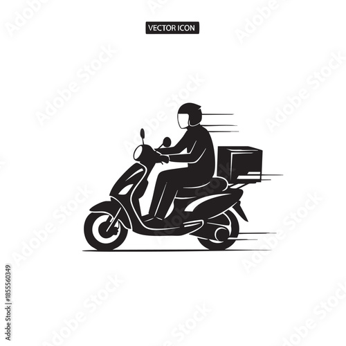 Deliverymanonscooterwithbox