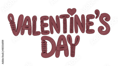 Valentine's Day typography: Celebrate love with this typographic design, embodying romance and affection in its playful style.