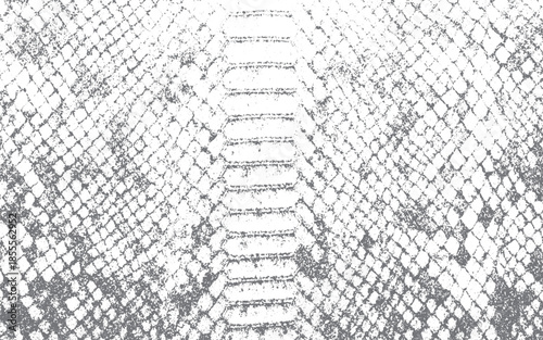 Stylized Snakeskin Pattern Imitation with Structural Line and Spot Texture Faux Leather Surface.