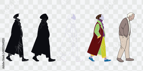 young man and old man