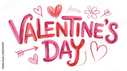 Valentine's Day Design: Romantic Valentine's Day Design for love and celebrate.