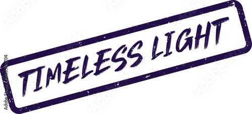 Illuminating purple textured stamp showcasing the profound words Timeless Light for inspiring spiritual content