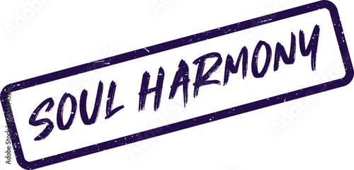 Inspirational Soul Harmony stamp representing inner peace and balanced spiritual existence