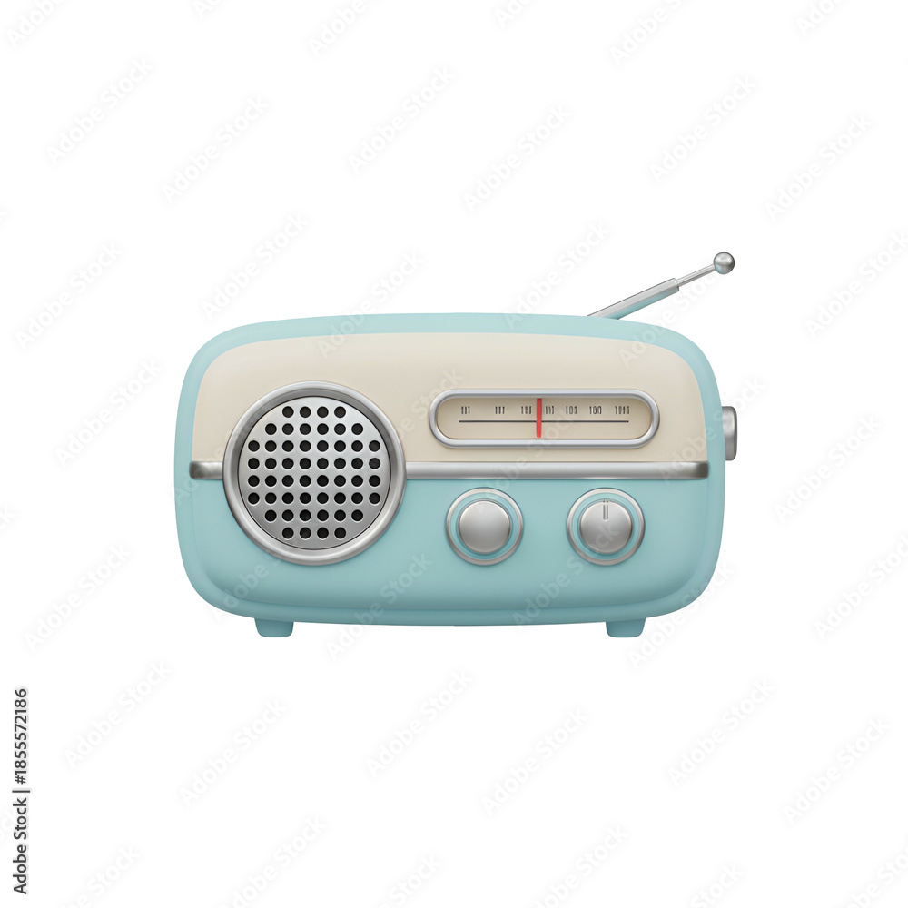Fototapeta premium Vintage Retro Style Radio Receiver Device.