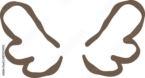 Hand Drawn Angel Wings Decorative Illustration