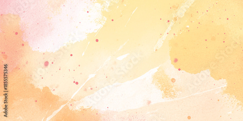 A soft watercolor wash of peach cream and light orange hues creates an abstract and delicate background texture