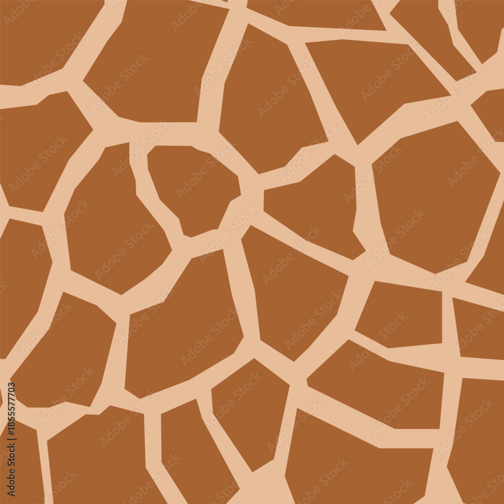 Obraz premium Giraffe skin texture seamless pattern. Vector leopard skin texture set for fashion print design, fabric, textile, wrapping paper, background, wallpaper