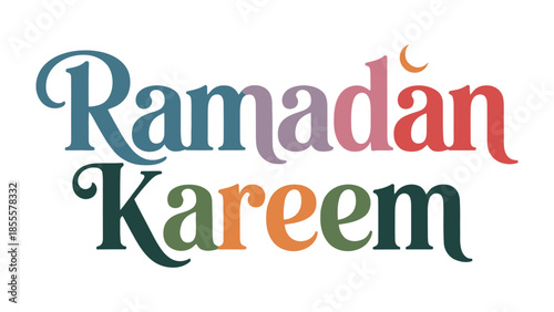Ramadan Kareem: Celebrate the Islamic holy month of Ramadan with this visually stunning greeting, featuring elegant typography and vibrant colors, conveying a sense of spirituality, joy, and goodwill.