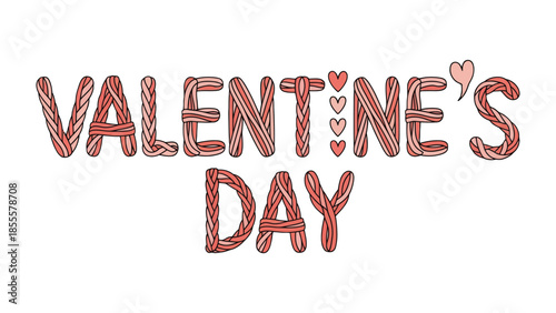 Valentine's Day typography: Celebrate love with this typographic design, embodying romanticism in its form.