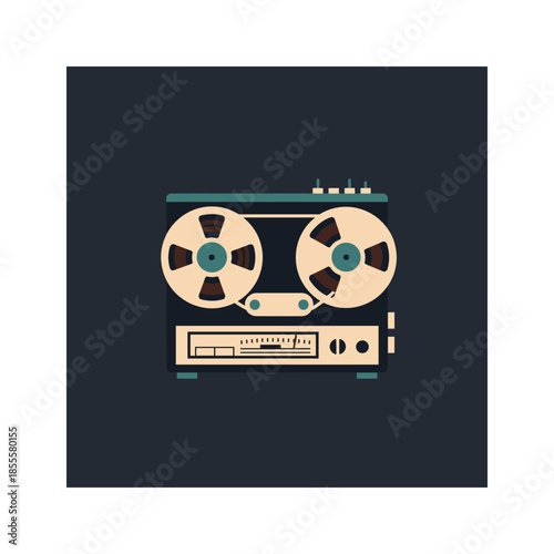 Classic tape recorder Vector