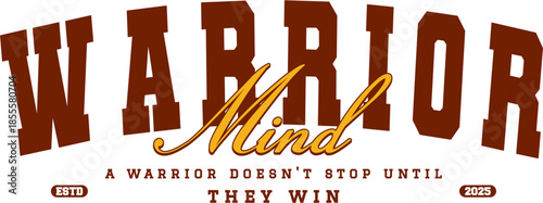 Retro typography college varsity Gym motivational quote slogan print for graphic tee t shirt or sweatshirt - Vector