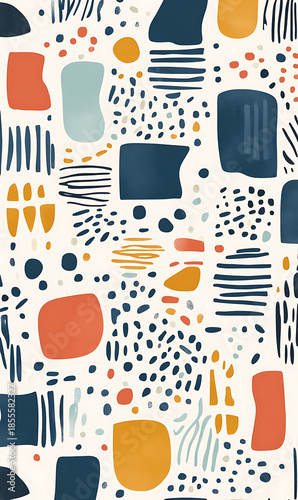 Tile or carpet pattern background with decorative, symmetrical elements. Ideal for wallpaper, textiles, or digital design projects.