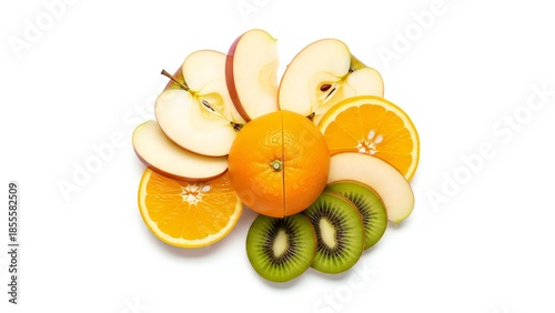 Vibrant Fruit Slices Arrangement - Fresh Still Life