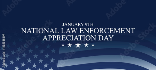 NATIONAL LAW ENFORCEMENT APPRECIATION DAY Background Banner post design
