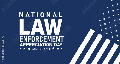 NATIONAL LAW ENFORCEMENT APPRECIATION DAY Background Banner post design