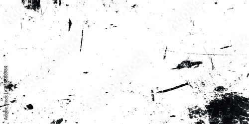 A stark abstract depiction of a weathered surface showcasing scratches blemishes and textural irregularities in monochrome
