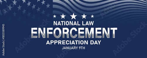 NATIONAL LAW ENFORCEMENT APPRECIATION DAY Background Banner post design