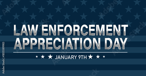 NATIONAL LAW ENFORCEMENT APPRECIATION DAY Background Banner post design