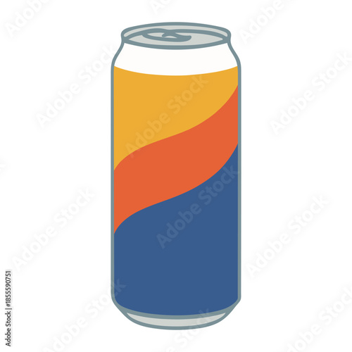 Energy Drink Can Color Vector Icon for Sports Nutrition, Fitness Refreshment and Active Lifestyle Design