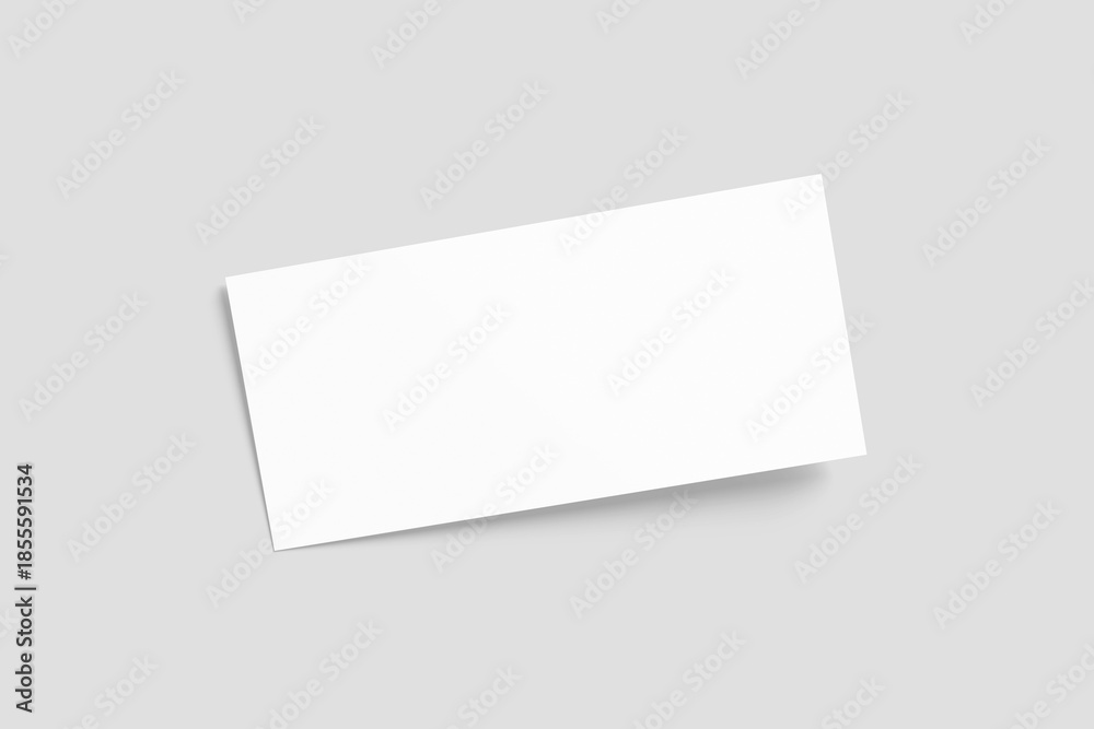 Fototapeta premium Blank Gift Voucher Mockup