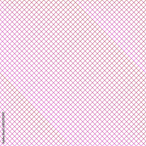 Minimal geometric pattern with intersecting lines in pink and purple hues on white background for design and decoration