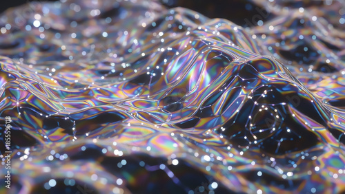 Iridescent Wave Surface